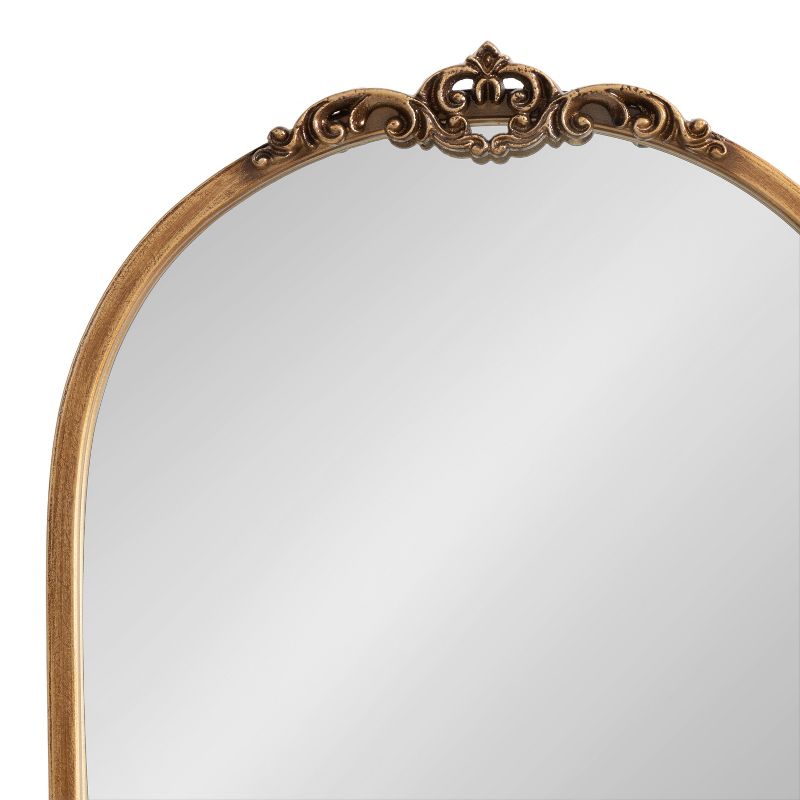 Kate & Laurel All Things Decor Myrcelle Arched Wall Mirror with Shelf , 2 of 11