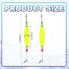 Unique Bargains Plastic Weighted Popping Corks Olive Fishing Floats Rigs 2 Pcs - 2 of 4