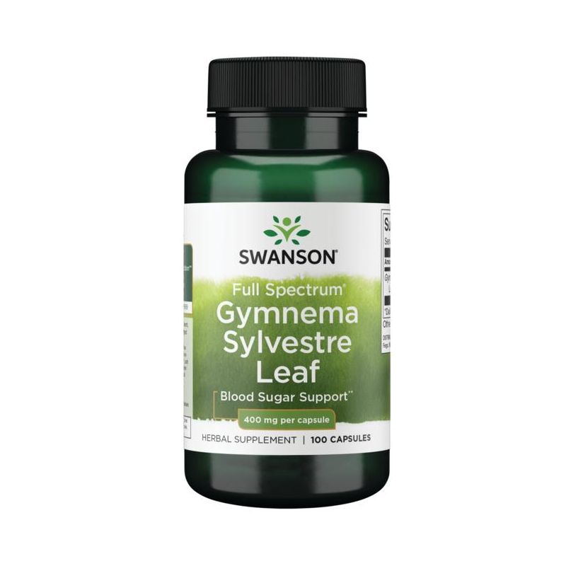 Swanson Herbal Supplements Full Spectrum Gymnema Sylvestre Leaf 400 mg Capsule 100ct, 1 of 3
