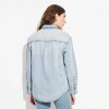 Women's Long Sleeve Oversized Denim Western Shirt - Wild Fable™ - 3 of 3