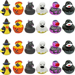 4E's Novelty 24-Pack Halloween Rubber Ducks – Assorted Jeep Ducking Toys & Party Favors - 1 of 4