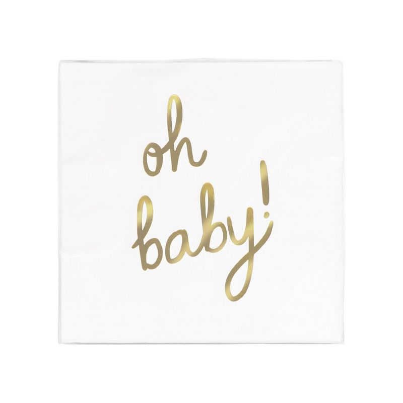 30ct &#39;Oh Baby&#39; Lunch Napkins - Spritz&#8482;, 4 of 7