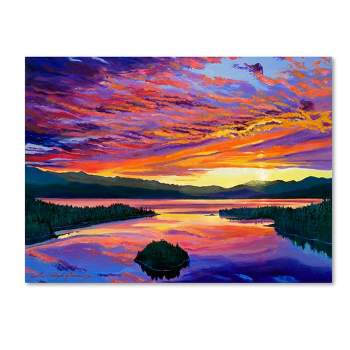Trademark Fine Art -David Lloyd Glover 'Paint Brush Sky' Canvas Art