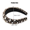 Unique Bargains Women's Bling Rhinestone Faux Crystal Padded Headband 1.57 Inch Wide 1 Pc - 4 of 4
