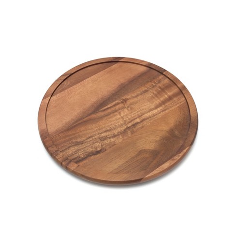 Lipper International Acacia Wood 18-Inch Lazy Susan Kitchen Turntable