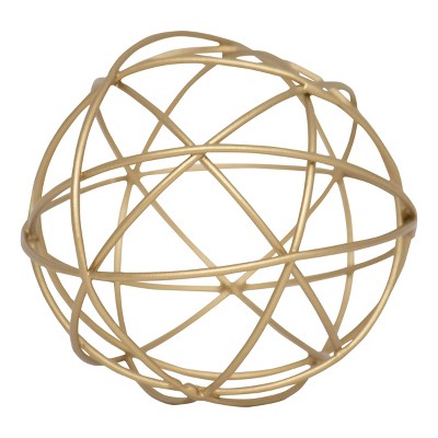 Sphère décorative en métal percé argent Ø20cm-65468