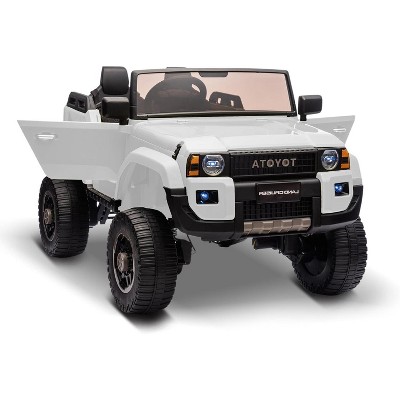 Kids Electric Ride On Car, Licensed Toyota LC250 24V 2-Seater Ride-On Truck with Remote Control, 4¡Á100W Motors & 4WD/2WD Switchable System