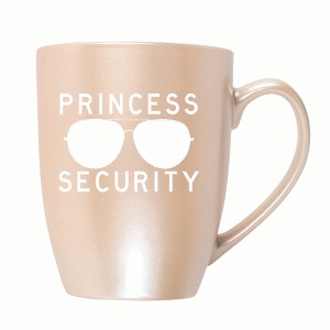 Elanze Designs Princess Security 10 ounce New Bone China Coffee Tea Cup Mug, Precious Pearl - 1 of 4