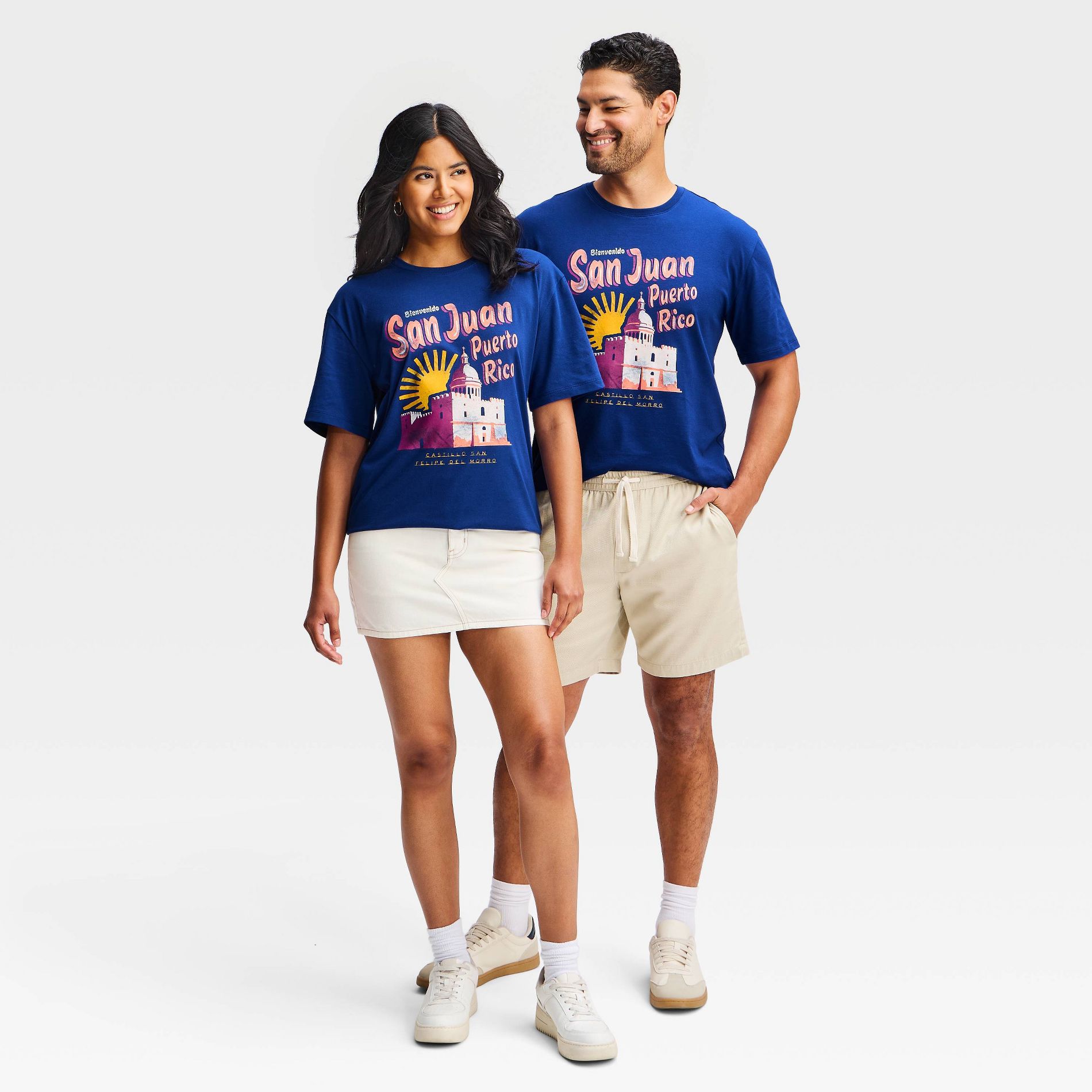 Latino Heritage Month Adult Puerto Rico Short Sleeve T-Shirt - Navy Blue