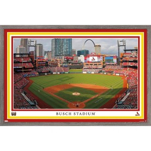 Trends International MLB St. Louis Cardinals - Busch Stadium 22 Framed Wall Poster Prints - 1 of 4
