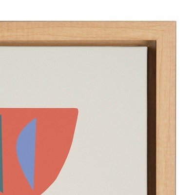 Mid-Century Modern Abstract Succulent Canvas Wall Art
