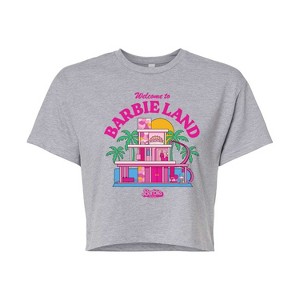 Women's - Barbie - Welcome To Barbie Land Cropped Graphic T-Shirt - 1 of 4