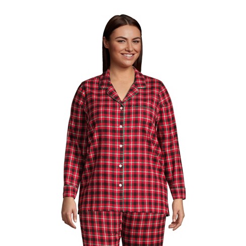 Plus size 2025 womens flannel pajamas