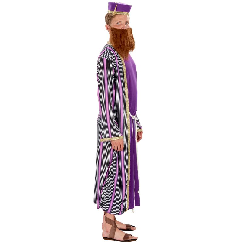 Adult 3 Wise Men Purple with Fez Hat, 2 of 3