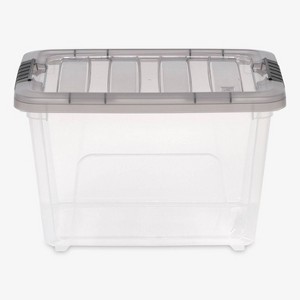 IRIS 19qt Clear Storage Bins with Lid and Latching Buckles - 1 of 4