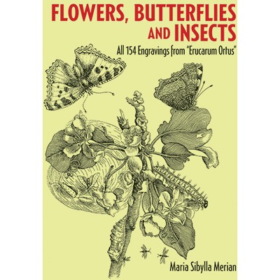 Flowers, Butterflies and Insects - (Dover Pictorial Archive) by  Maria Sibylla Merian (Paperback)