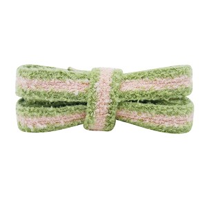 INSPIRE CHIC Colored Flat Fuzzy Soft Wide Fluffy Shoestrings for Sneakers 2 Pairs - 1 of 4