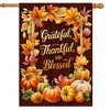 Briarwood Lane Fall Thanksgiving Double Sided House Flag 40x28 For Outdoor Thankful Blessings For Thanksgiving House Flag - 2 of 4