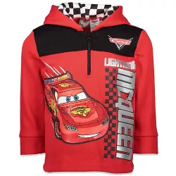 Hoodie for Boys Disney Cars’ Lightning McQueen Hooded Pullover for Kids Red Size 8 