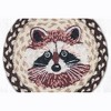 Earth Rugs Raccoon Printed Round Jute Trivet – 10" Braided Natural Fiber Hot Pad with Rustic Woodland Wildlife Design - 2 of 3