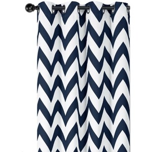 GoodGram 2 Pack Hotel Thermal Grommet 100% Blackout Window Curtain Panels - 1 of 3