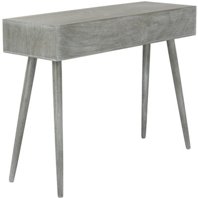 Slate Grey Pine Wood 3-Drawer Console Table