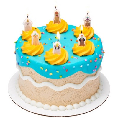 Bakery Crafts Party Dogs Candles - 6pc