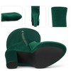 BLISSFUL STEP Platform Thigh High Boot Velvet Over the Knee Boots for Women - 3 of 4