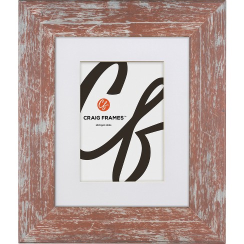 Craig Frames American Barn Red Picture Frame, Matted : Target