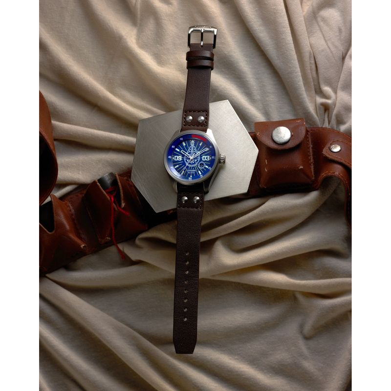 Citizen Star Wars Eco-Drive featuring Hans Solo 3-hand Silvertone Brown Leather Strap, 5 of 8