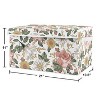 Sweet Jojo Designs Fabric Storage Toy Bin Vintage Floral Pink Green and Yellow Flowers - 2 of 4