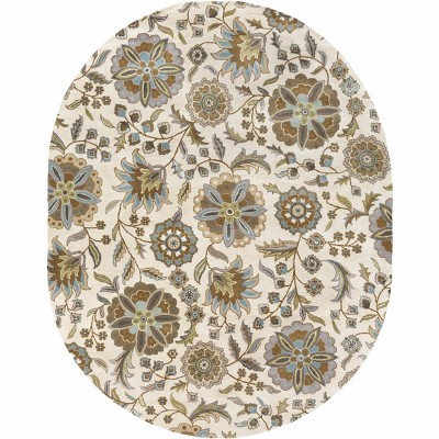Hauteloom Mack Floral Wool Area Carpet