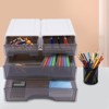 YIYIBYUS Stackable Office Storage Box with 4 Drawers, Desk Organize - 2 of 4