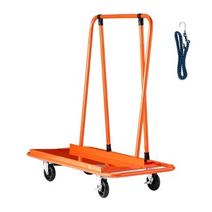 VEVOR Drywall Cart Dolly, 1800 lbs Load Capacity, Steel Panel Dolly with 4 Swivel Casters, Durable & Long-lasting, Panel Truck Cart, Orange - 1 of 4