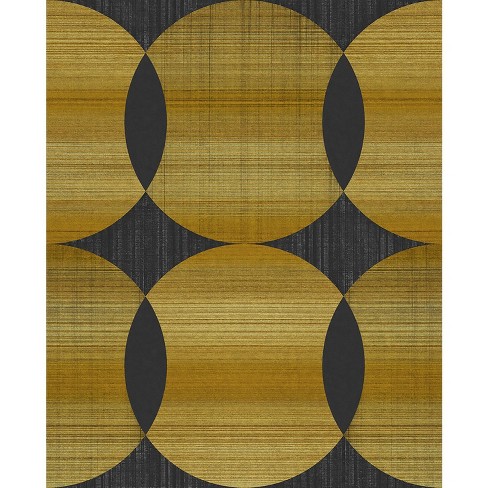 Tramonto Acacia Yellow Geometric Paste the Wall Wallpaper - image 1 of 4