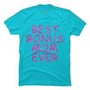 Men's Design By Humans Best Bonus Mom Ever Stepmom Love By MeowShop T-Shirt - 1 of 2
