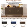 TIRAMISUBEST Sideboard Buffet Cabinet with Storage, Accent Storage Cabinet with Adjustable Shelves, Rectangular Metal Handles and Legs for Kitchen - 4 of 4