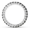 Pompeii3 1 Ct Black Diamond Eternity Ring 14k White Gold - 2 of 4