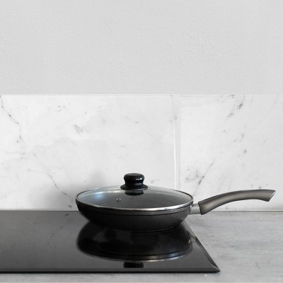 Glossy White Marble Peel and Stick Backsplash Tile