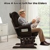 Costway Glider and Ottoman Cushion Set Wood Baby Nursery Rocking Chair Beige/Brown/Dark Grey/Light Grey/Pink/Grey - 4 of 4