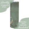 Elanze Designs Amazing Grace Moss Foliage 20 ounce Stainless Steel Travel Tumbler - 3 of 4