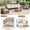 Whisen Modern Minimalist 7-Piece Patio Sectional Sofa Set, All-Weather Garden Conversation Furniture Set - 4 of 4