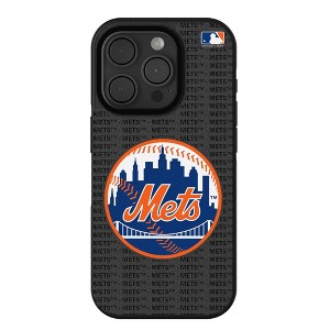 MLB National League Teams Text Backdrop Bump Cell Phone Case for Apple iPhone - 1 of 4