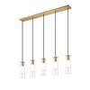 Alton 5-Light Linear Chandelier - Modern Steel Design for Kitchen & Dining Room - 3 of 4
