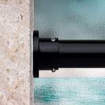 RoomDividersNow 28in - 50in - Adjustable Extension Curtain Rod, Black (No Brackets)