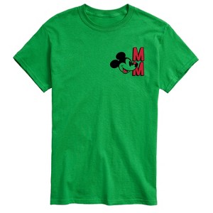 Men's - Disney - Mickey Mouse Initials Short Sleeve Graphic T-Shirt - 1 of 4