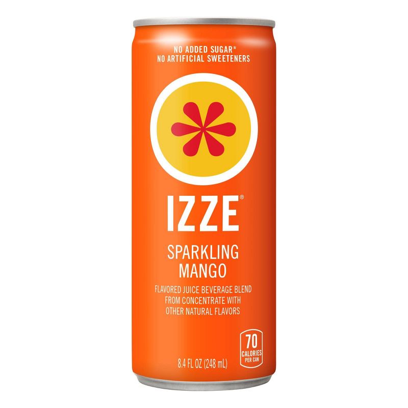 IZZE Mango Sparkling Juice - 6pk/8.4 fl oz Cans, 2 of 5