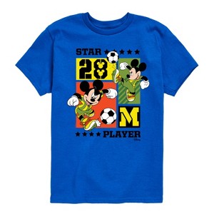 Boys' - Disney - Mickey Soccer Short Sleeve Graphic T-Shirt - 1 of 4