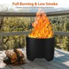 Stove Bonfire, 20 Inch Smokeless Fire Pit with Removable Ash Pan, Portable Outdoor Fire Pit, Wood Burning Lightweight Fireplace - 3 of 4