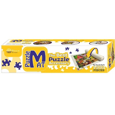 Brain Tree - Puzzle Mat - With Inflatable Ballon - Jigsaw Puzzle Roll Up Mat - Puzzle Storage-Puzzle Saver - Store Jigsaw Puzzles - 46"Lx26"W